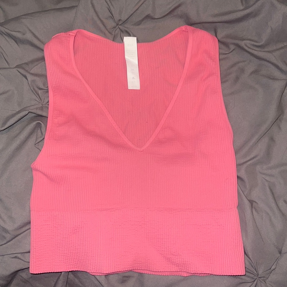 Hot pink crop top